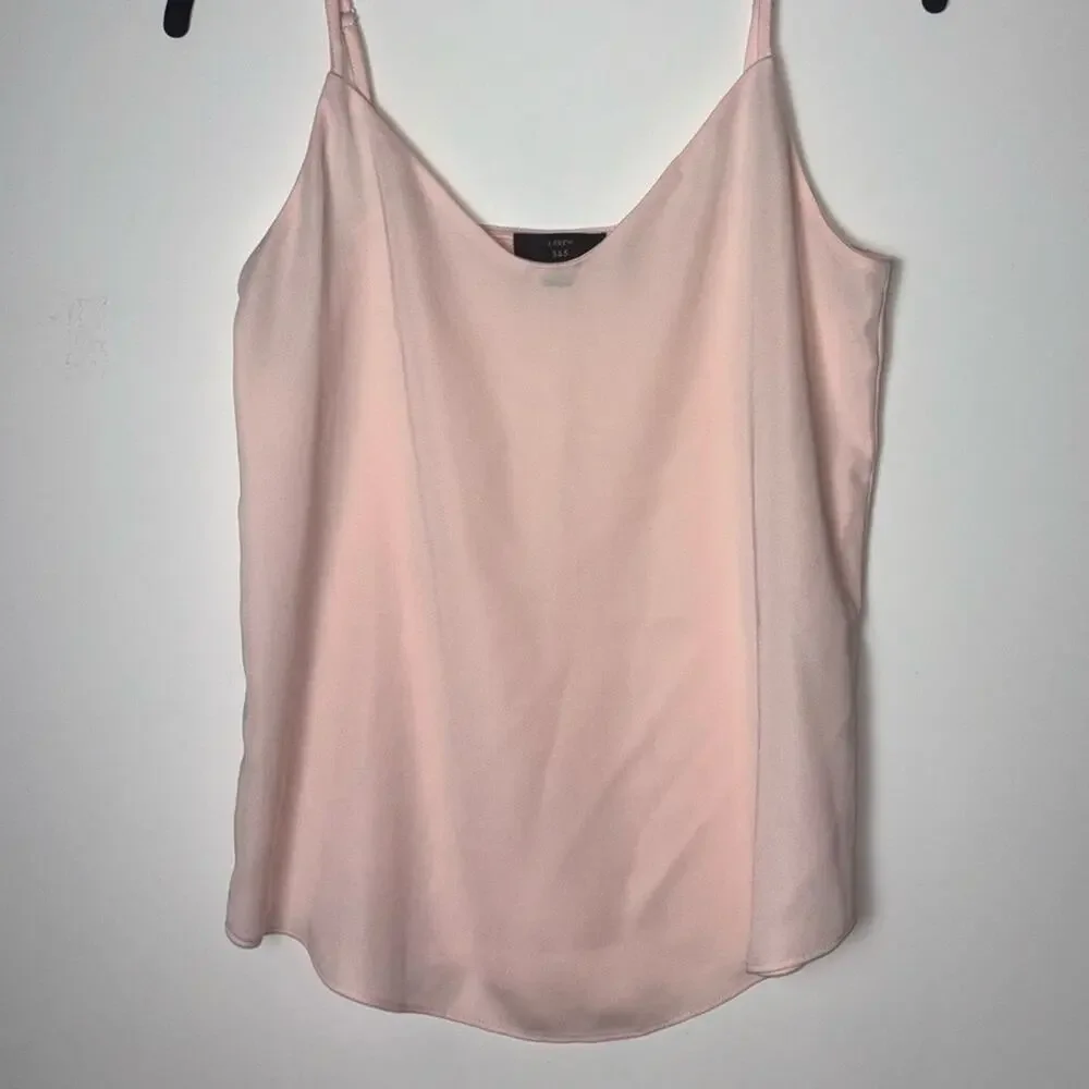 J. Crew V-neck camisole spaghetti strap tank Women's size XXS | 00 in pale pink